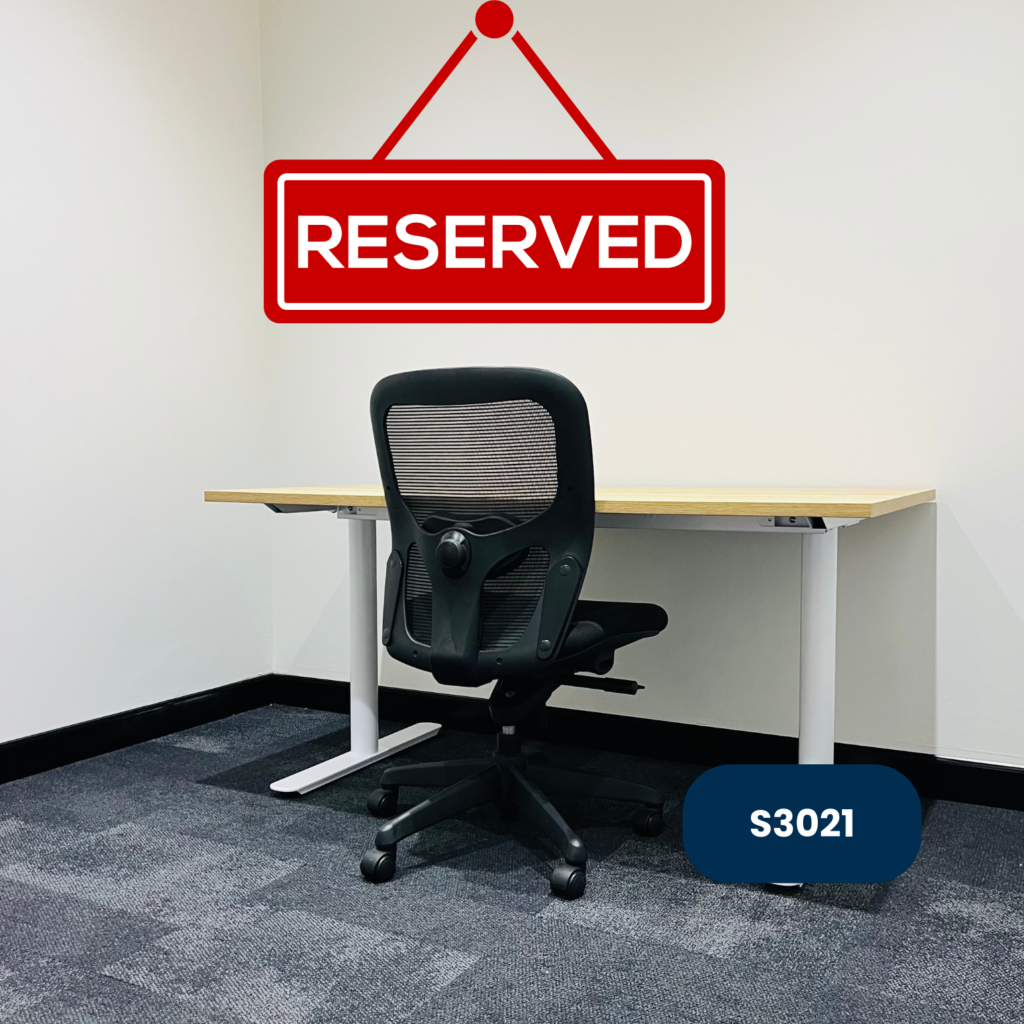 reserved private office for 2 people