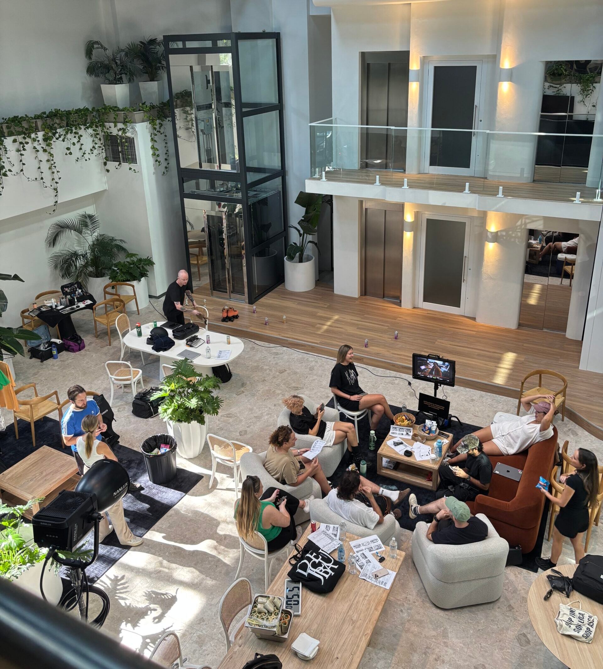 Community gathering at Main Office