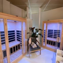Infrared sauna in Sydney coworking wellness hub
